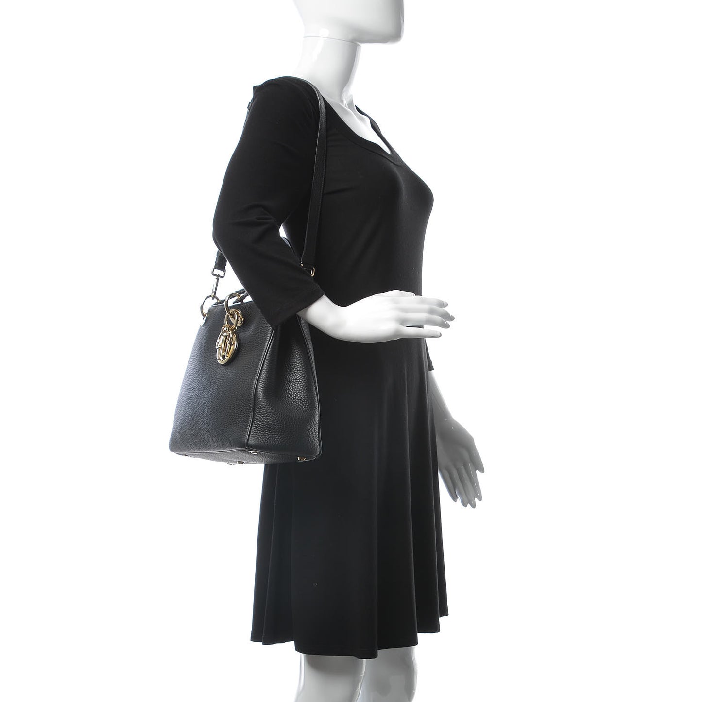 Bullcalf Medium Diorissimo Tote Black Rose Indien