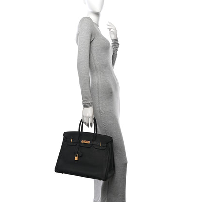 Hermes Togo Birkin 35 Black 2 of 11