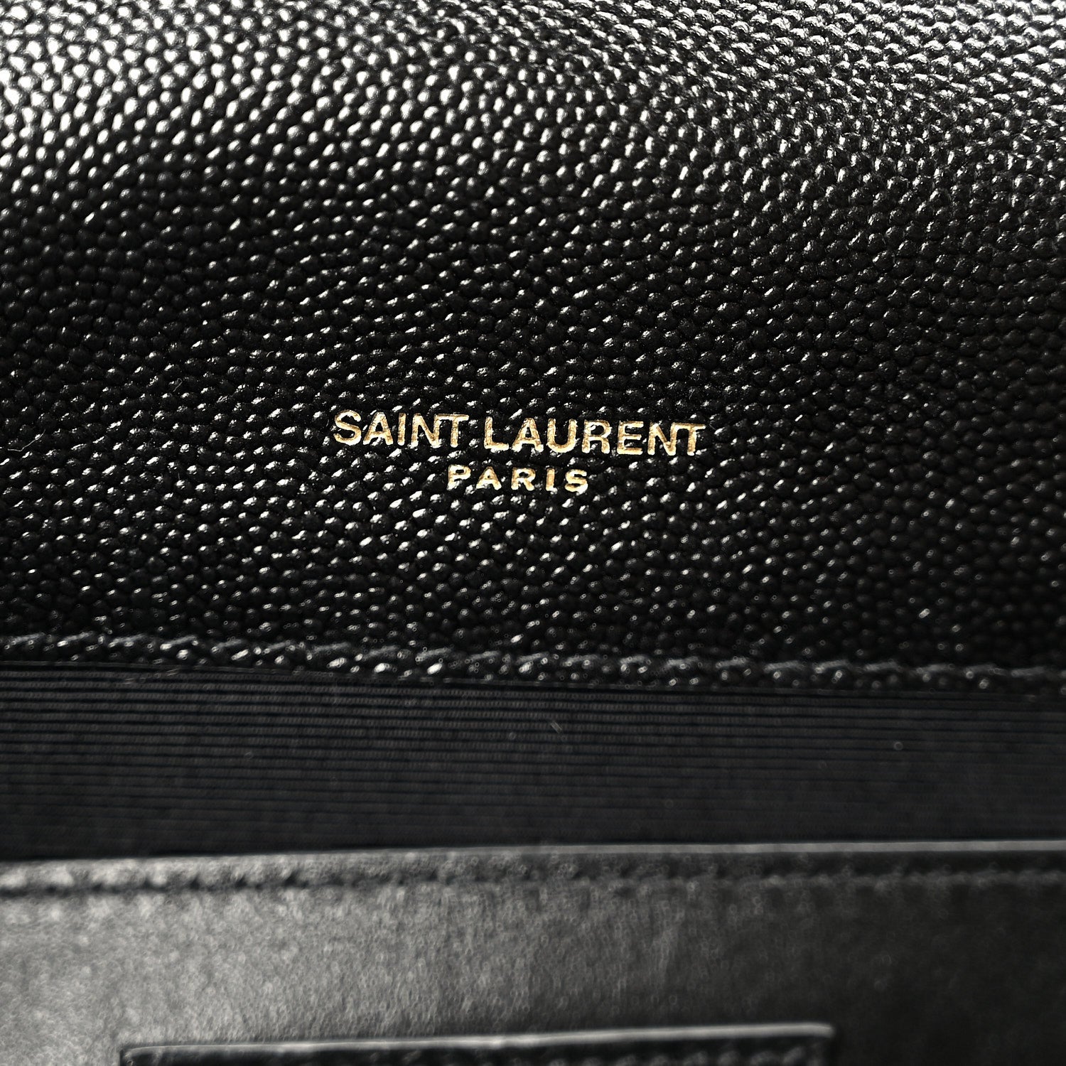 Saint Laurent Grain De Poudre Textured Mixed Matelasse Triquilt Medium Monogram Satchel Black 7 of 11