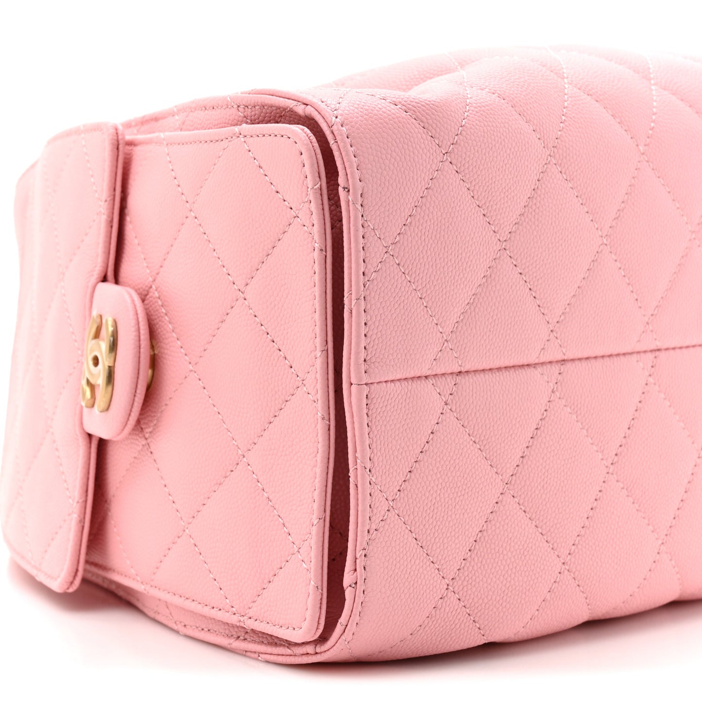 Caviar Quilted Small Chanel 25 Handbag Light Pink