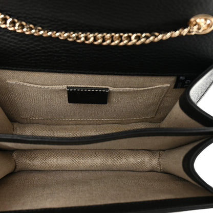 Gucci Dollar Calfskin Small Interlocking G Shoulder Bag Black 6 of 10