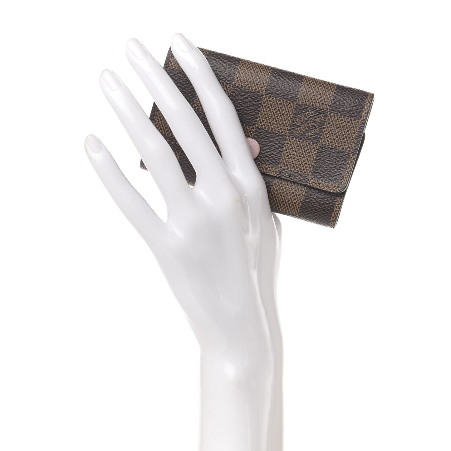 Damier Ebene Multicles 6 Key Holder Rose Ballerine