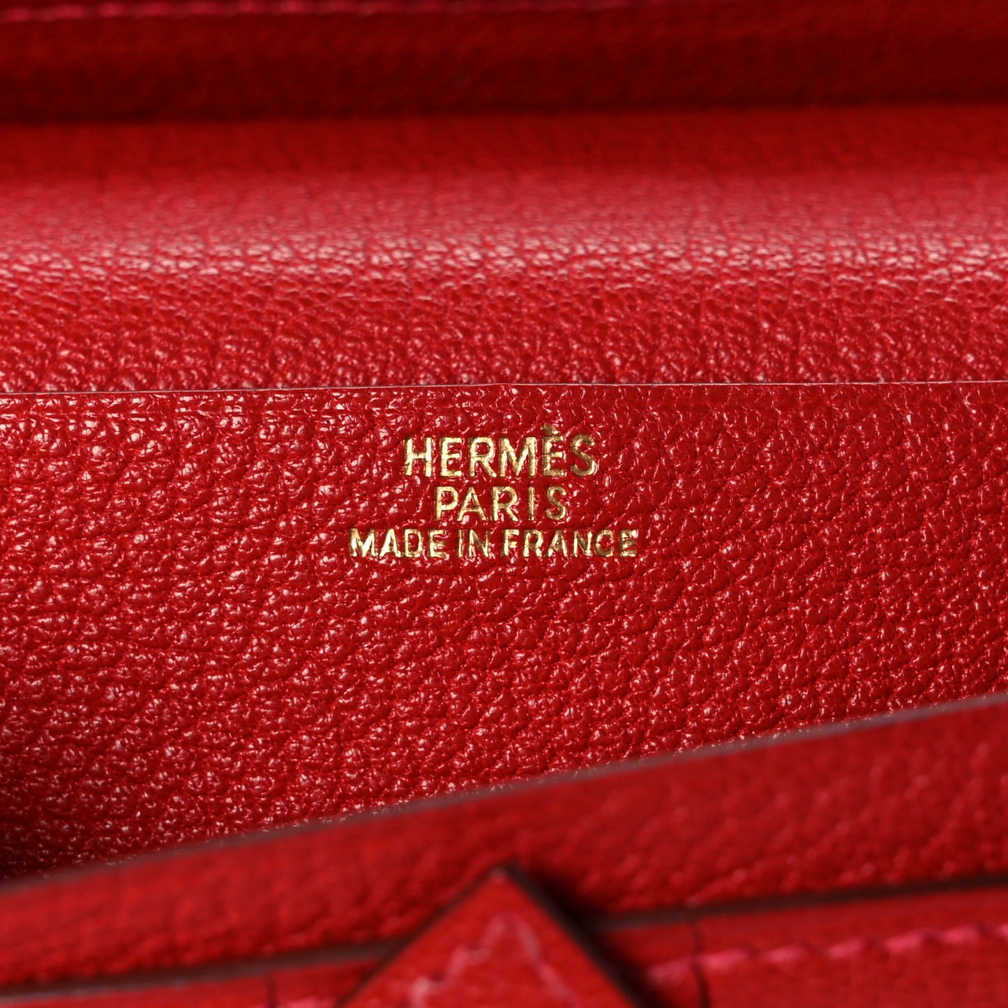Chevre Mysore Bearn Gusset Wallet Rouge Vif