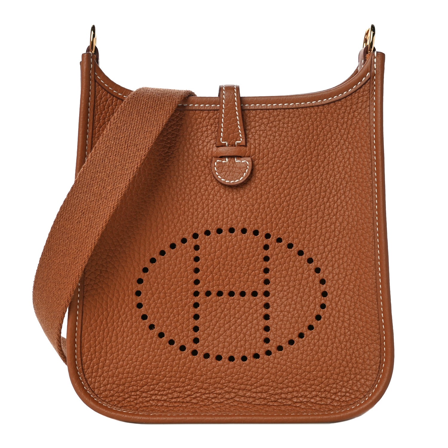 Hermes Taurillon Clemence Evelyne TPM Gold 1 of 10