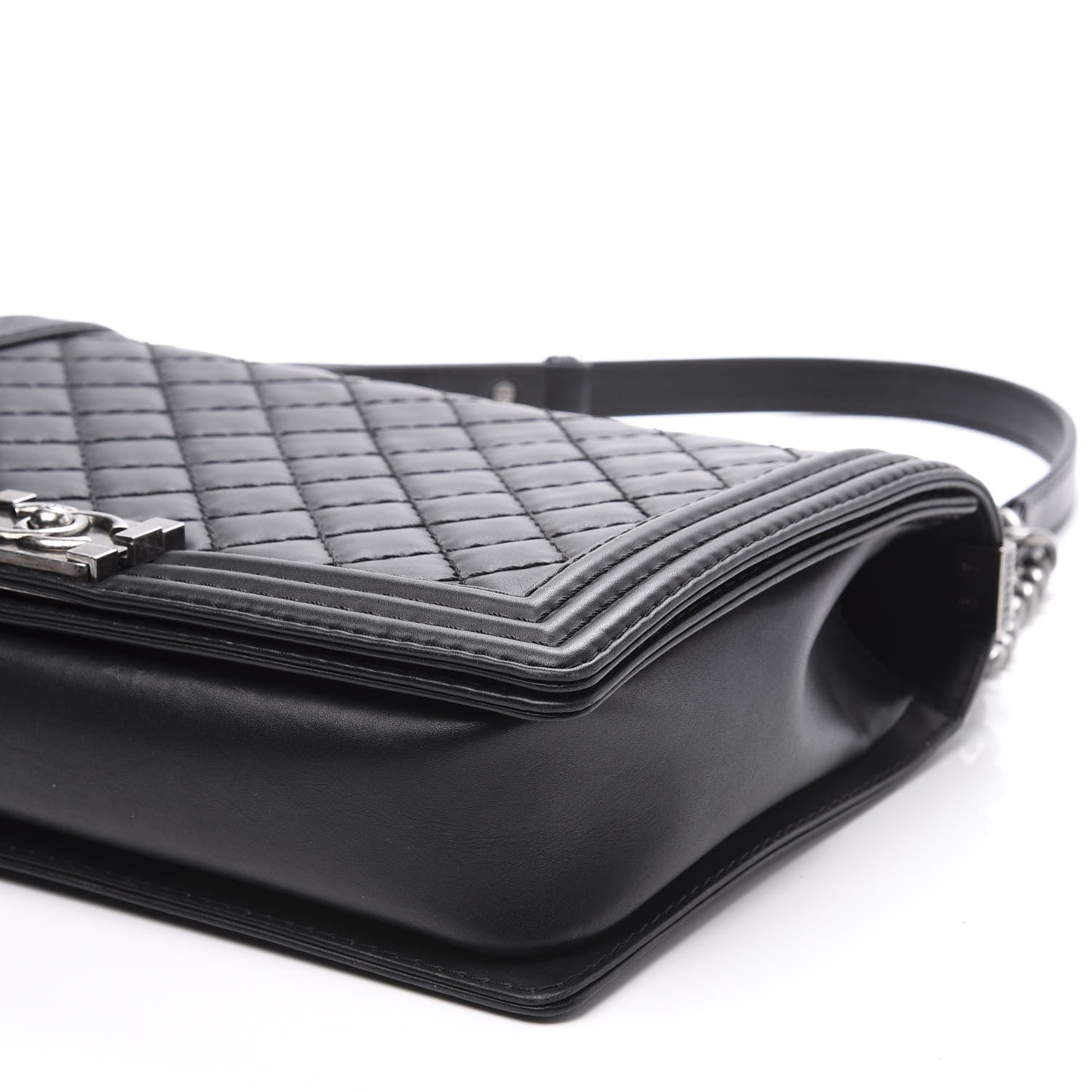 Chanel Calfskin Quilted Large Boy Flap Black 9 of 10