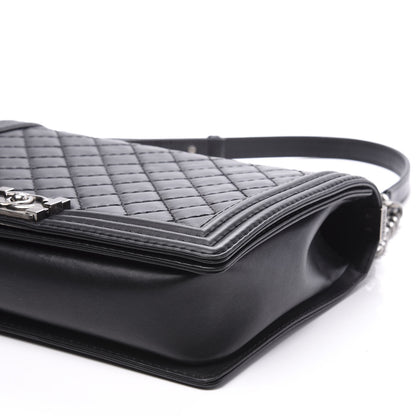 Chanel Calfskin Quilted Large Boy Flap Black 9 of 10