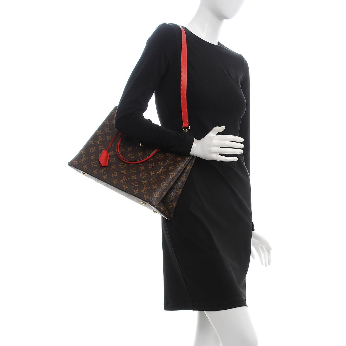 Monogram Flower Tote Coquelicot