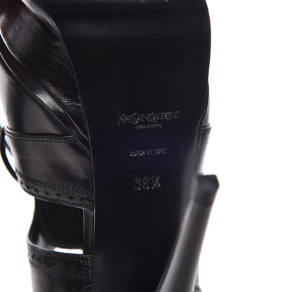 Saint Laurent Calfskin Tribute Tripon 105 Platform Sandals 38.5 Black 6 of 8