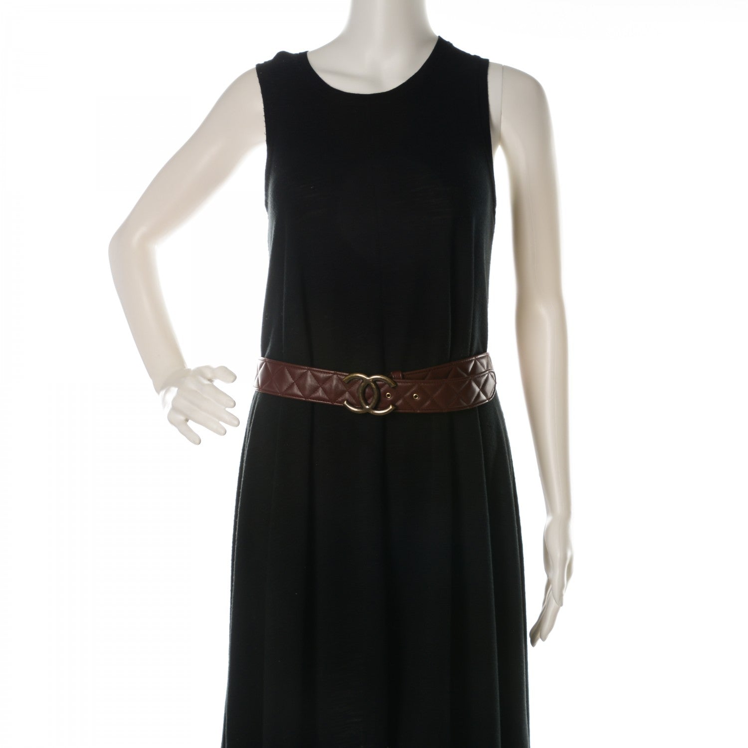 Chanel Lambskin Quilted CC Belt 90 36 Bordeaux 2 of 7