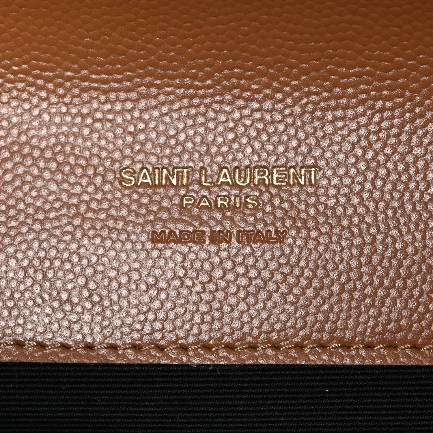 Saint Laurent Grain De Poudre Matelasse Chevron Monogram Cassandre Flap Pouch Natural Dark 6 of 8