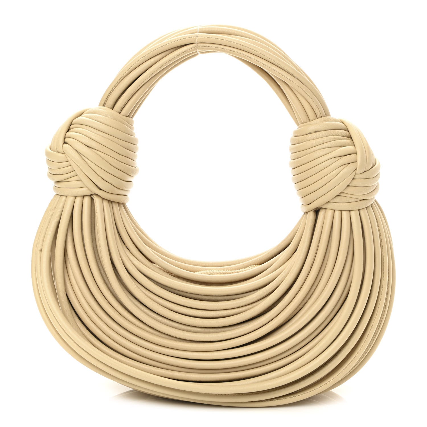 Bottega Veneta Nappa Mini Tubular Double Knot Porridge 1 of 12