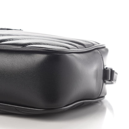 Saint Laurent Calfskin Matelasse Monogram Lou Camera Bag Black 8 of 8
