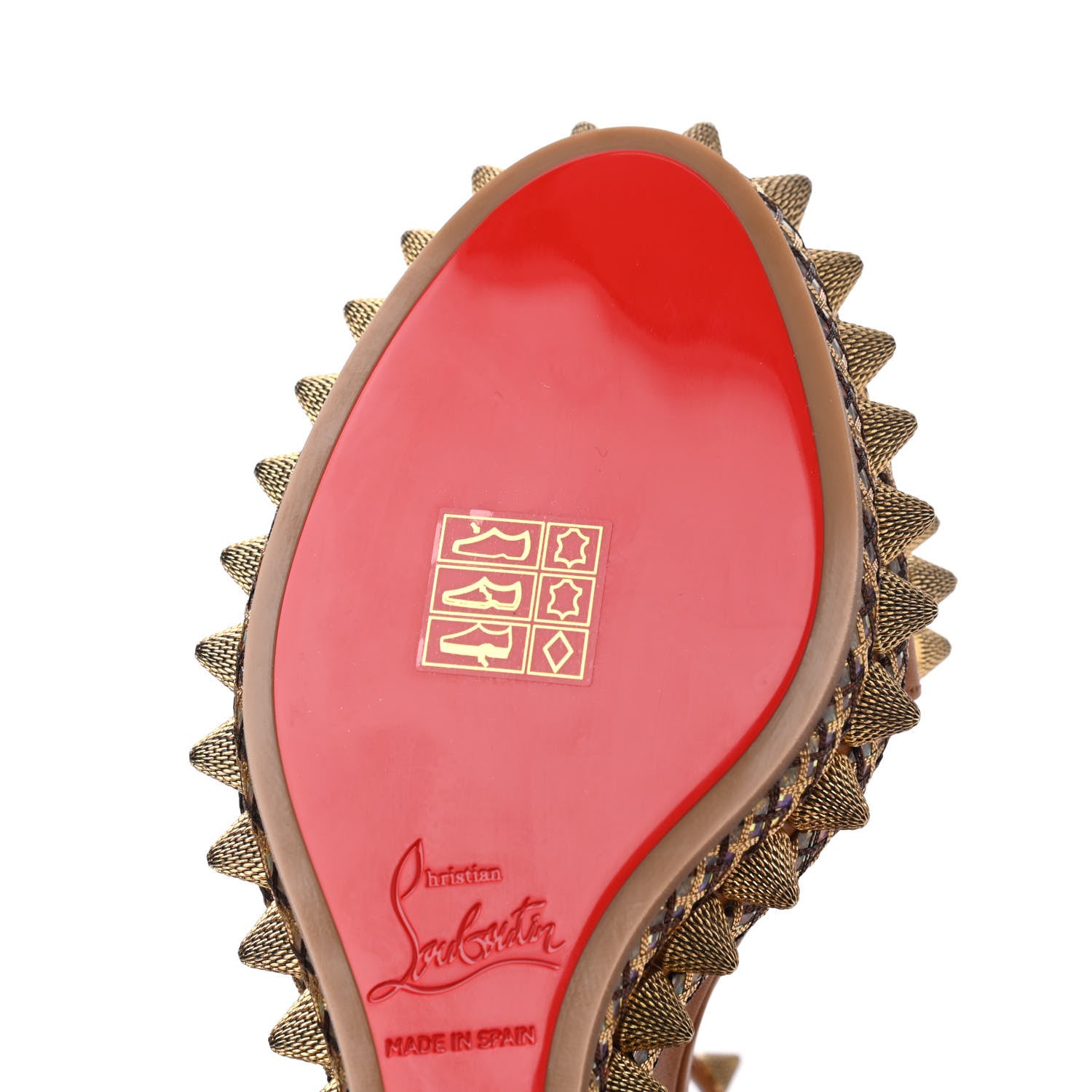Christian Louboutin Calfskin Cordorella 110 Wedge Sandals 35 Version Cuoio 12 of 14