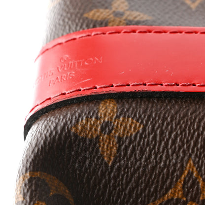 Louis Vuitton Calfskin Monogram Keepall Bandouliere 50 Coquelicot 10 of 11