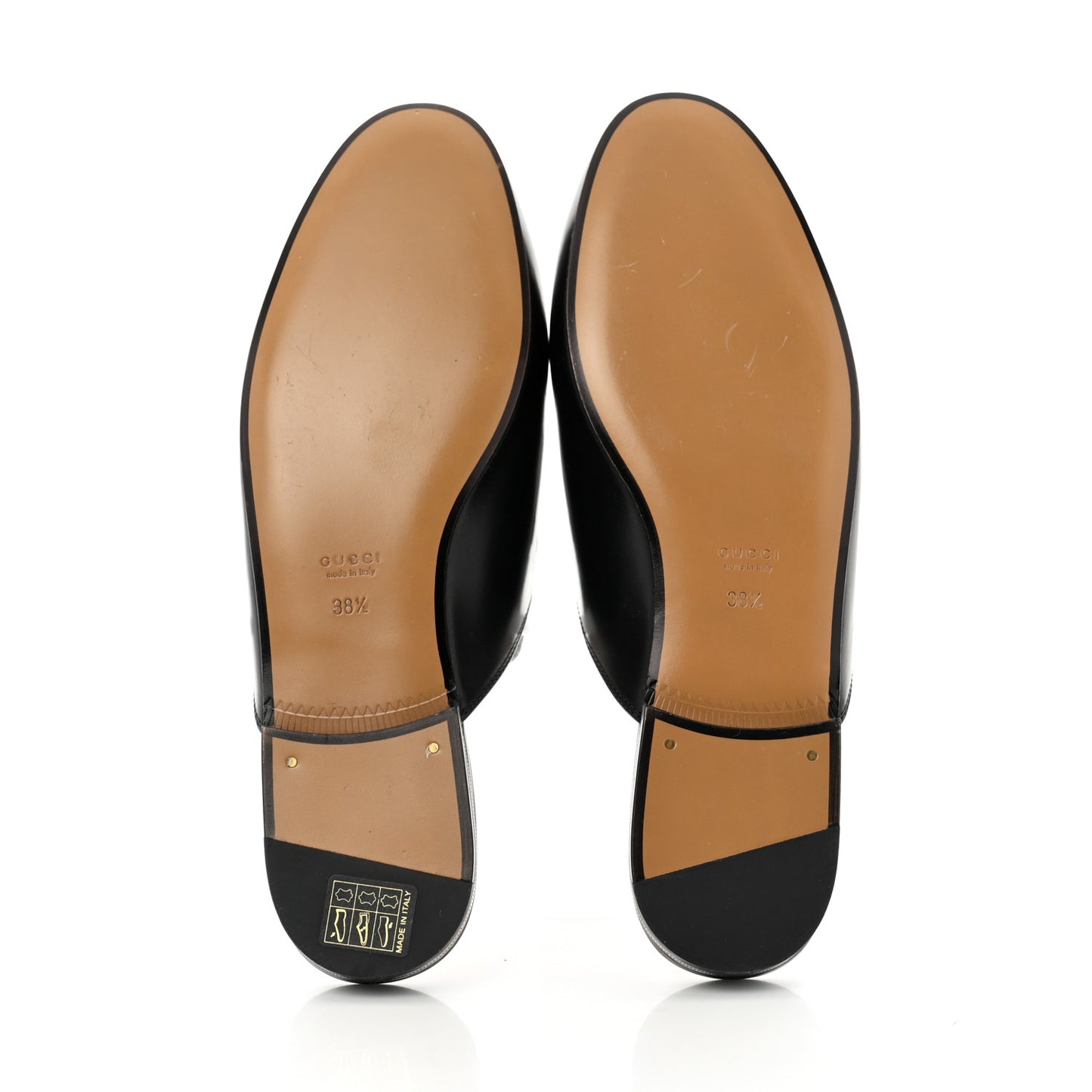 Calfskin Womens Princetown Slippers 38.5 Black
