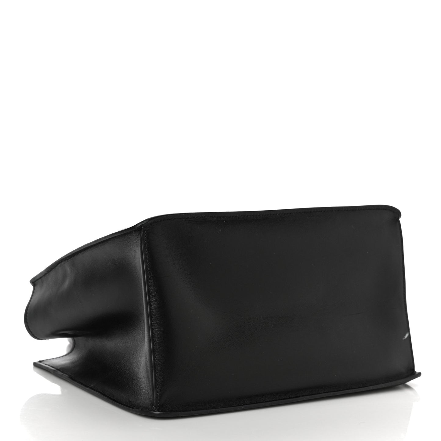 City Calfskin Etiquette Tote Black Astrale