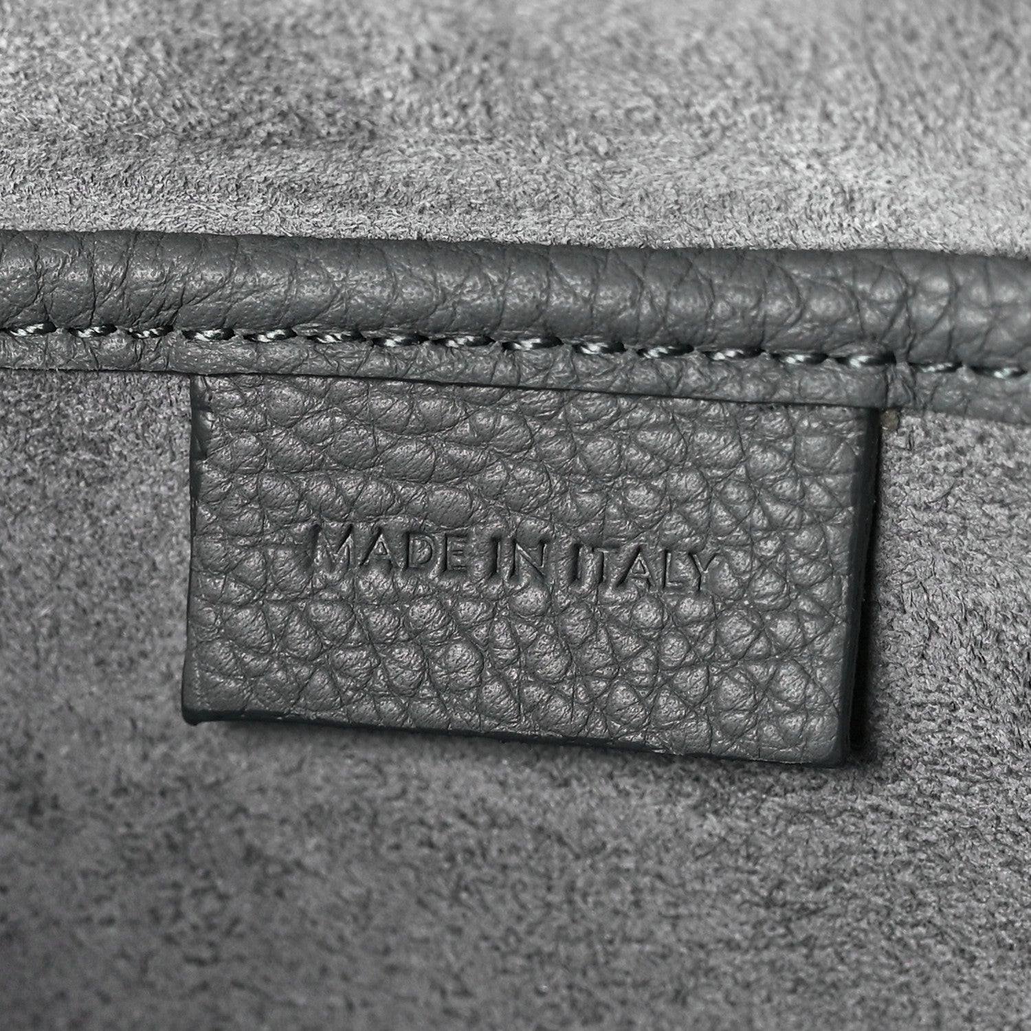 Celine Drummed Calfskin Nano Luggage Kohl 6 of 11
