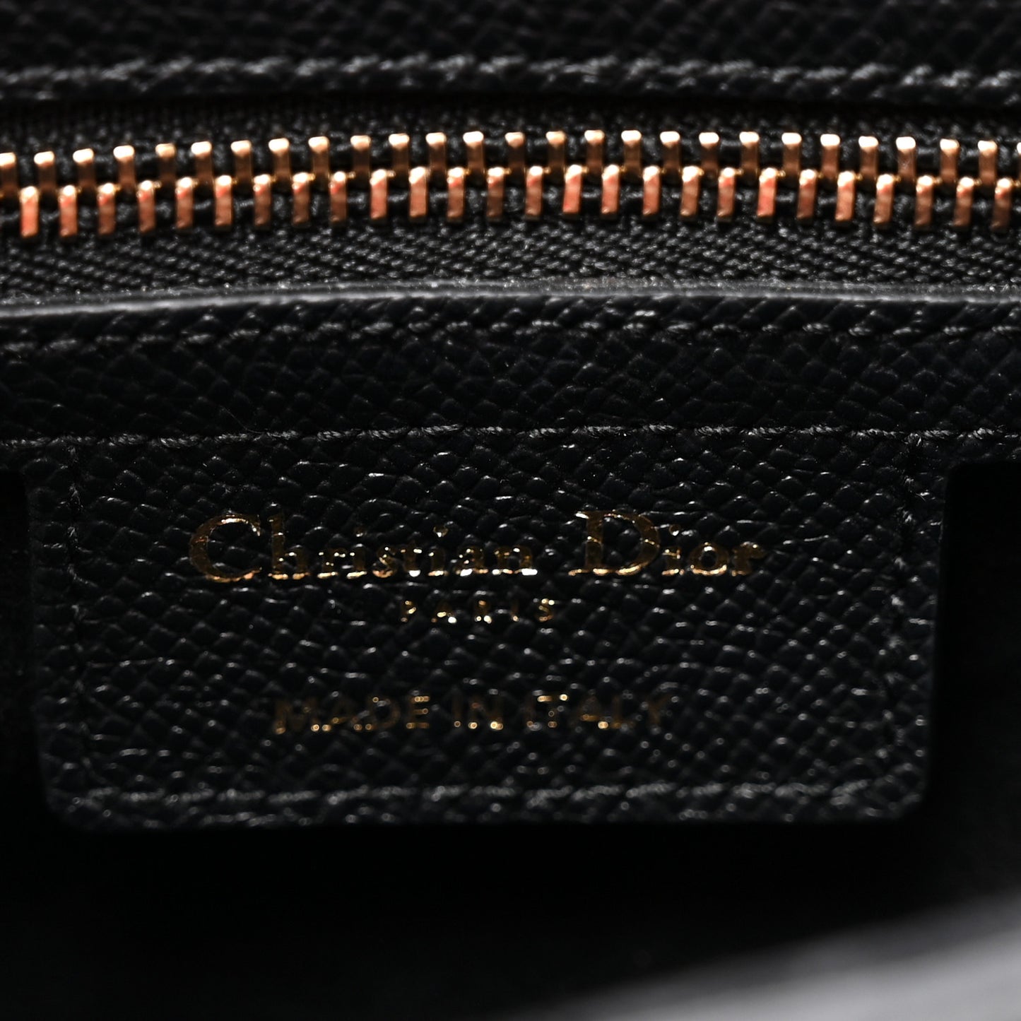 Grained Calfskin Saddle Bag With Strap Black