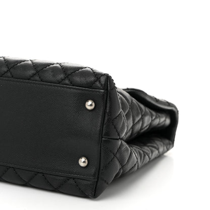 Chanel Caviar Lizard Quilted Large Coco Handle Flap Grey 10 of 10