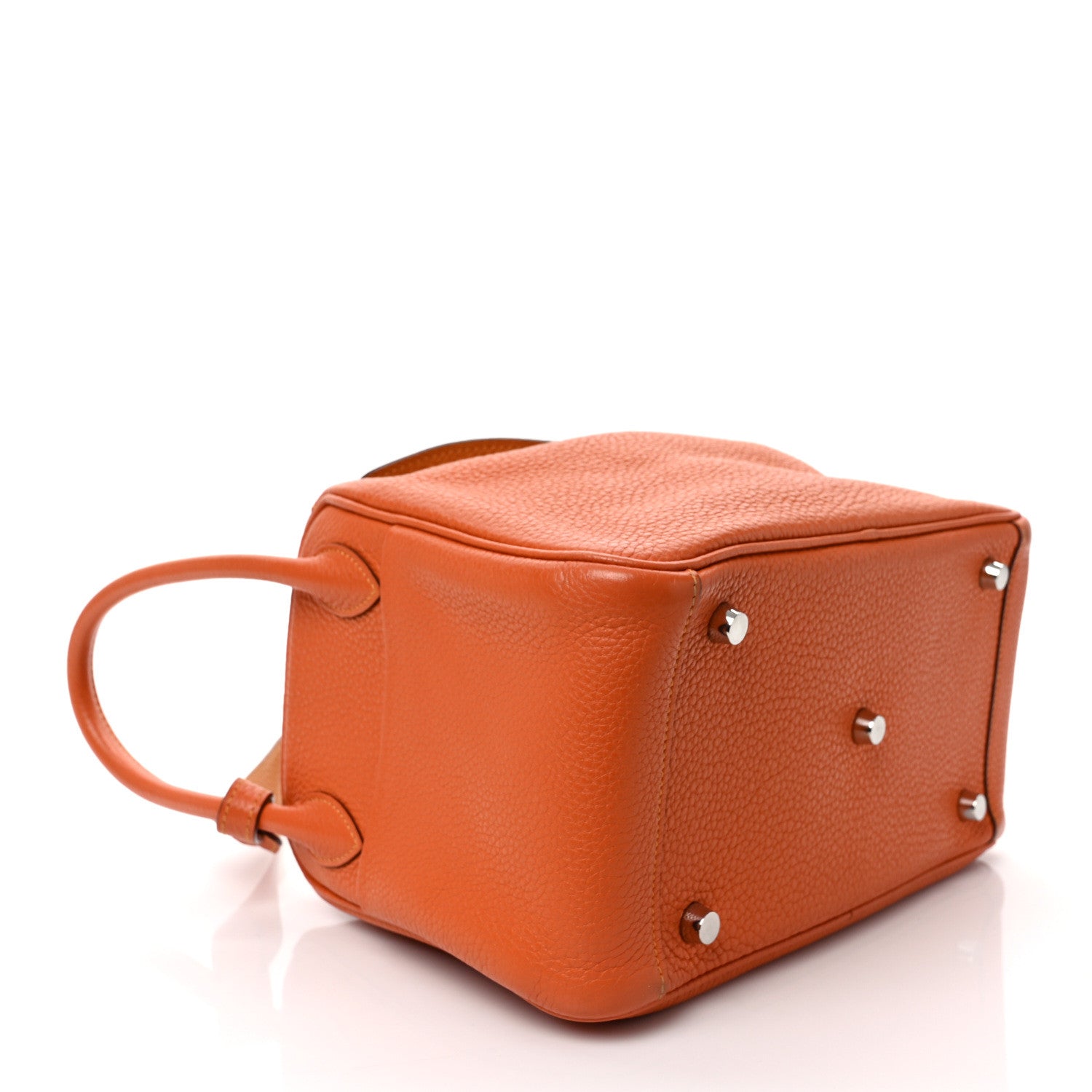 Hermes Taurillon Clemence Lindy 26 Orange 4 of 10