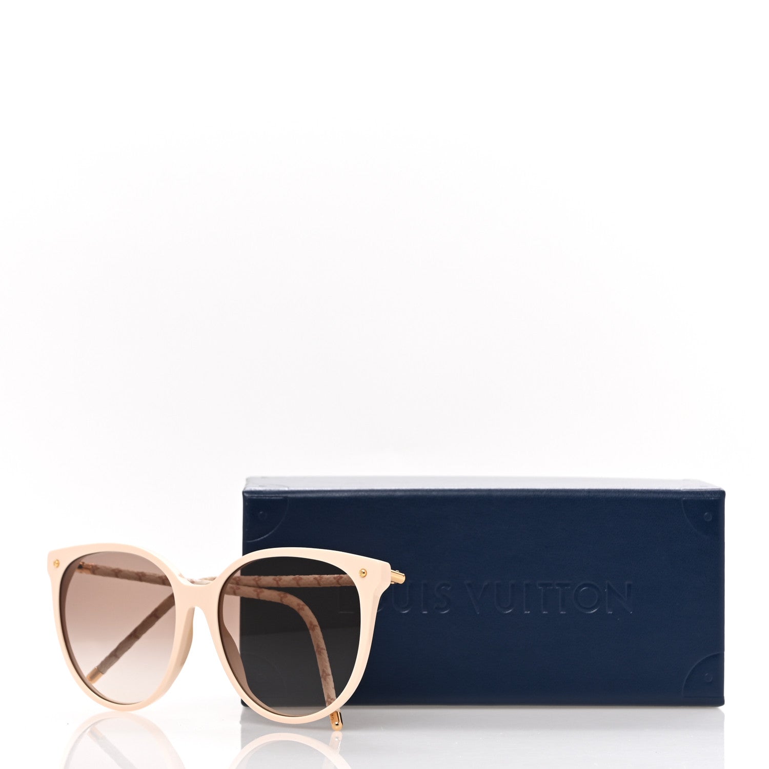 Louis Vuitton Monogram Acetate LV First Round Sunglasses Z1710W White 7 of 7