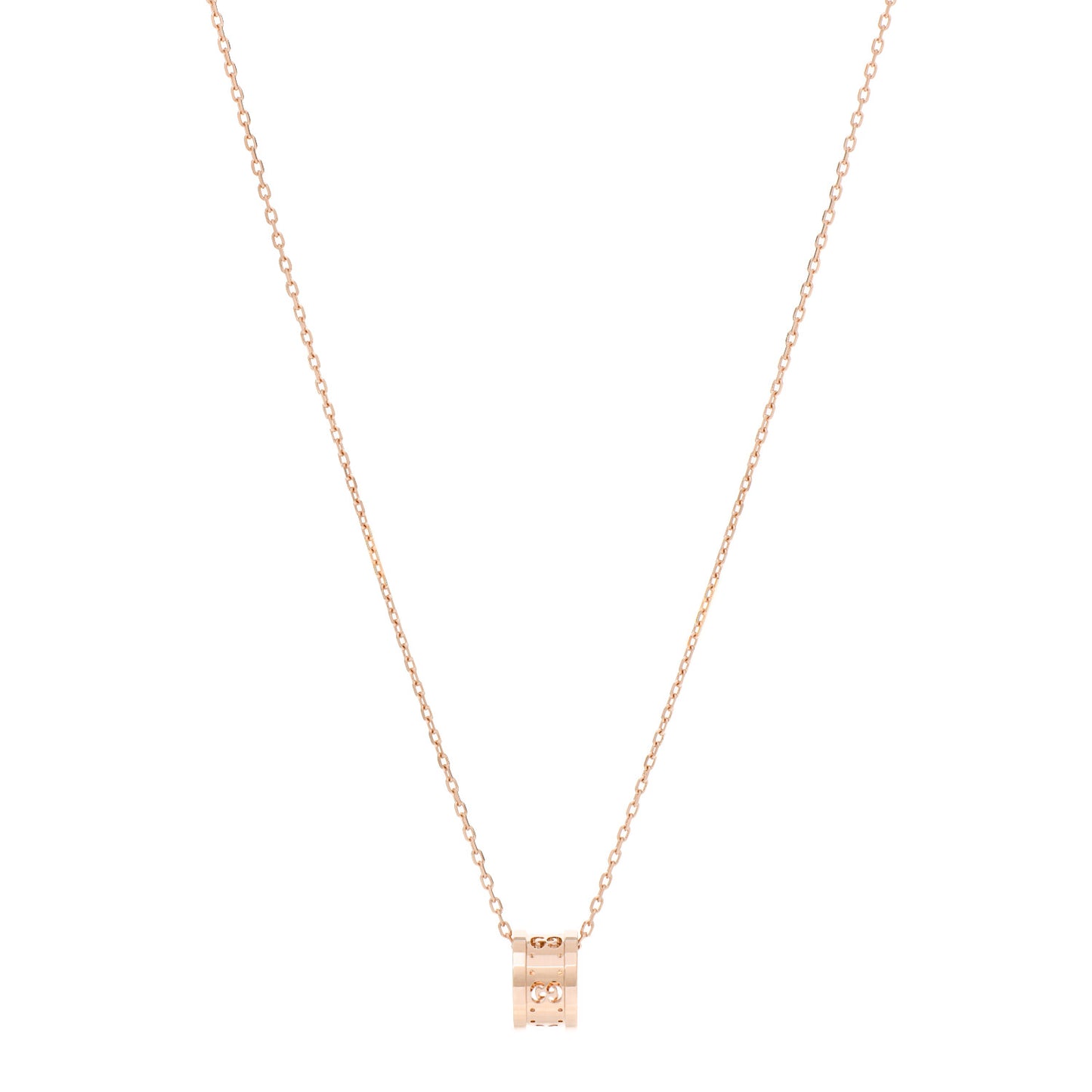 18K Rose Gold Icon Twirl Necklace