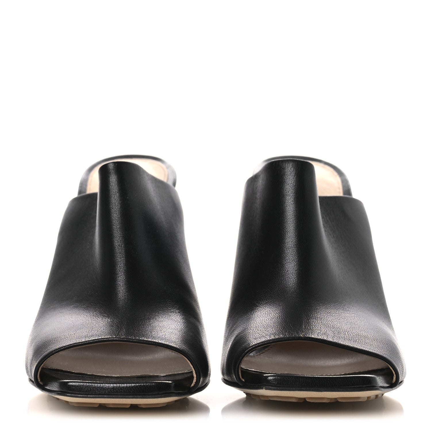 Bottega Veneta Lambskin Knot Mule Sandals 37 Black 3 of 9