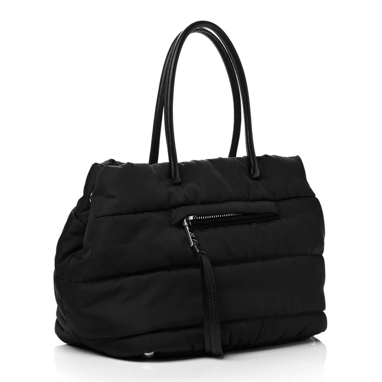 Tessuto Nylon Bomber Tote Black