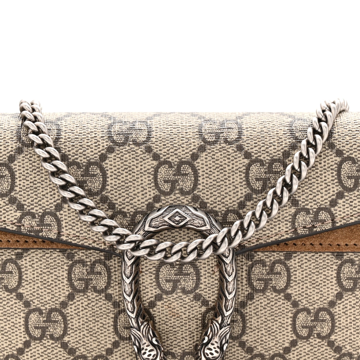 GG Supreme Monogram Super Mini Dionysus Shoulder Bag Taupe