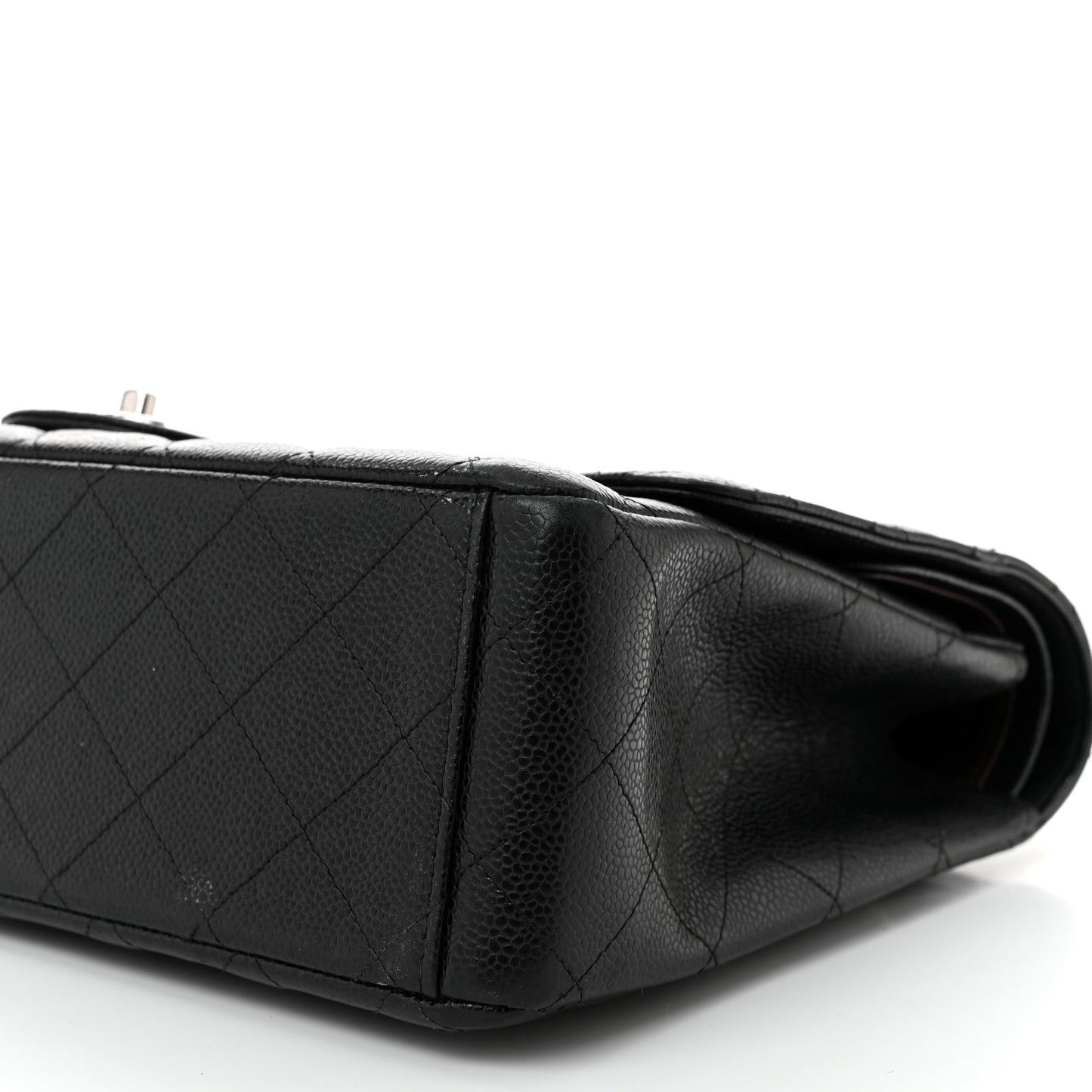 Caviar Quilted Maxi Double Flap Black