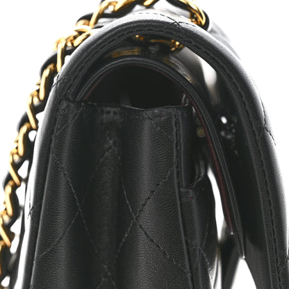 Chanel Lambskin Quilted Small Double Flap Black 12 of 14