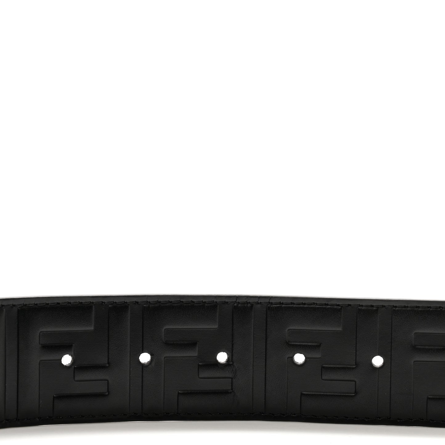 Calfskin F is Fendi FF 1974 Embossed Belt 90 36 Black