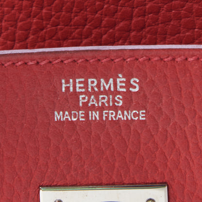 Hermes Ardennes Birkin 35 Rouge Vif 22 of 29