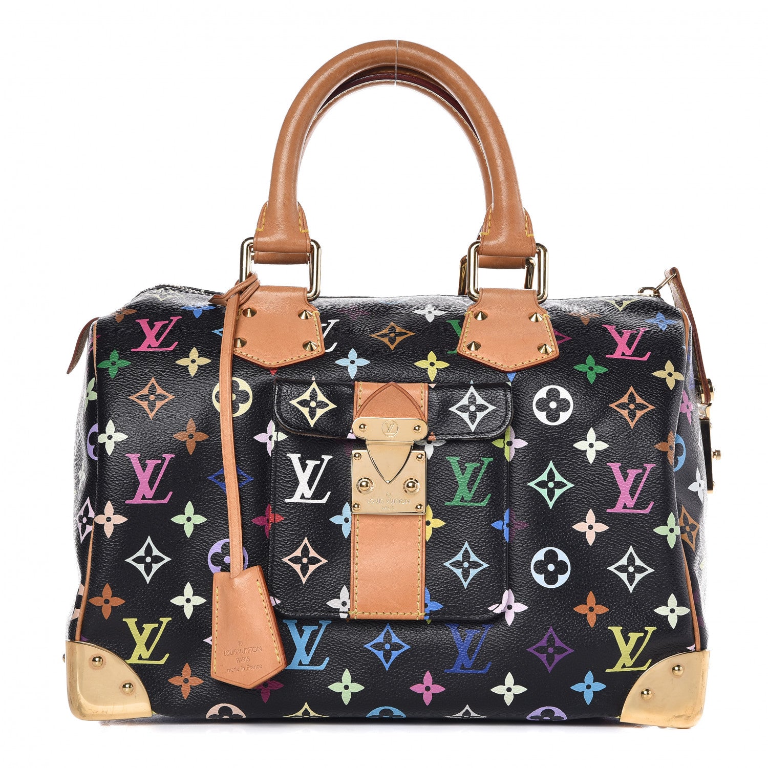 Louis Vuitton Monogram Multicolor Speedy 30 Black 1 of 8