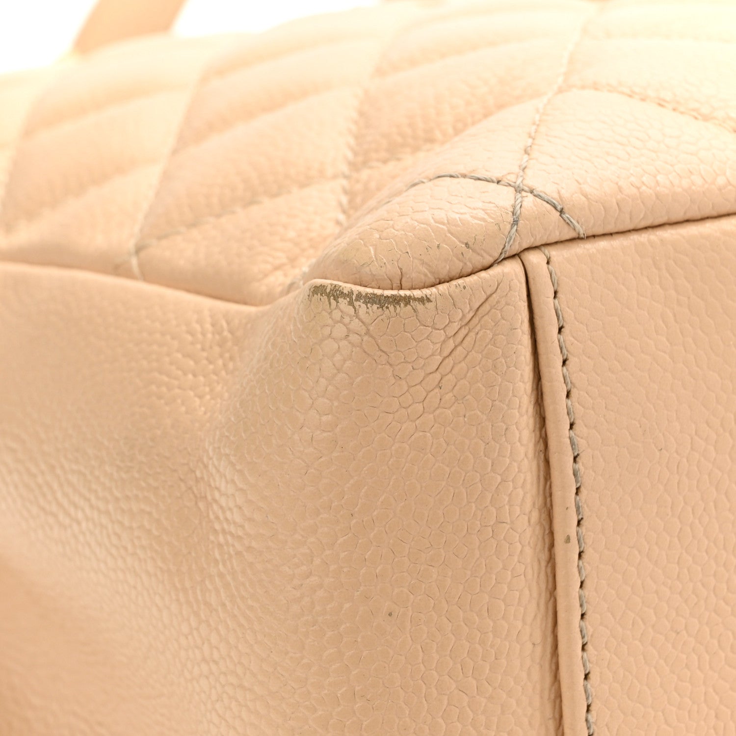 Chanel Caviar Quilted Grand Shopping Tote GST Beige Clair 11 of 16