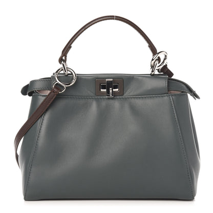 Fendi Nappa Colorblock Mini Peekaboo Iconic Satchel Malachite Moresco Rosa Doll 1 of 12