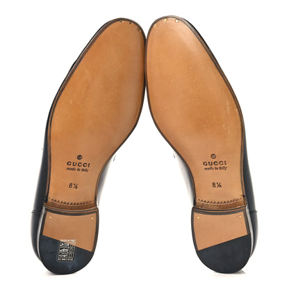 Gucci Betis Glamour Calfskin Mens Jordaan Loafers 8.5 Black 6 of 10