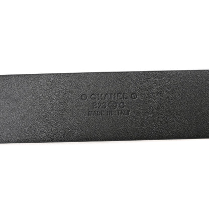 Chanel Lambskin CC Chain Belt 75 30 Black Gold 3 of 5