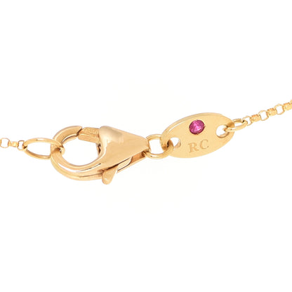 Roberto Coin 18K Yellow Gold Diamond Tiny Palazzo Ducale Satin Tile 3-Station Necklace 5 of 6