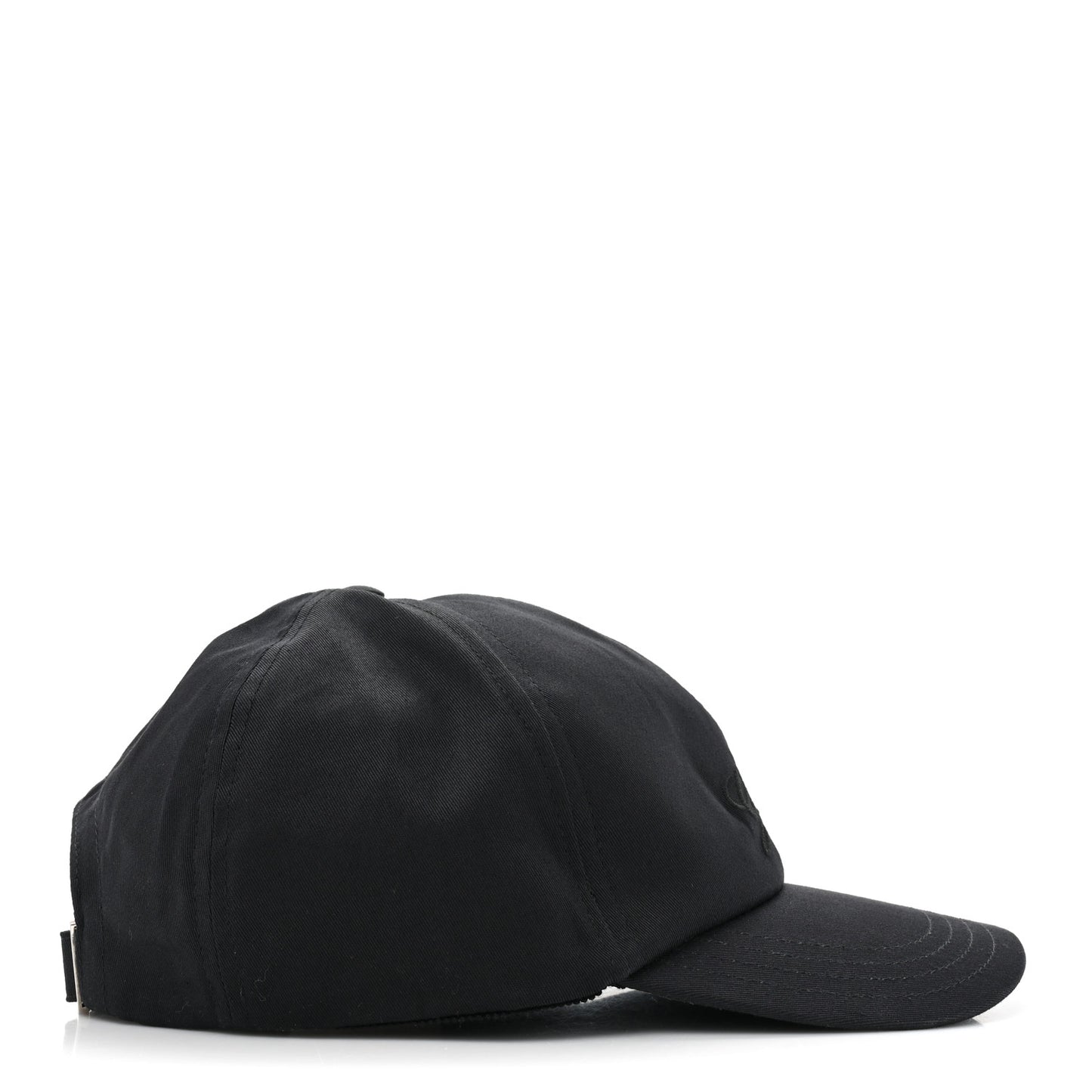 Canvas Embroidered Logo Baseball Hat XXL Black