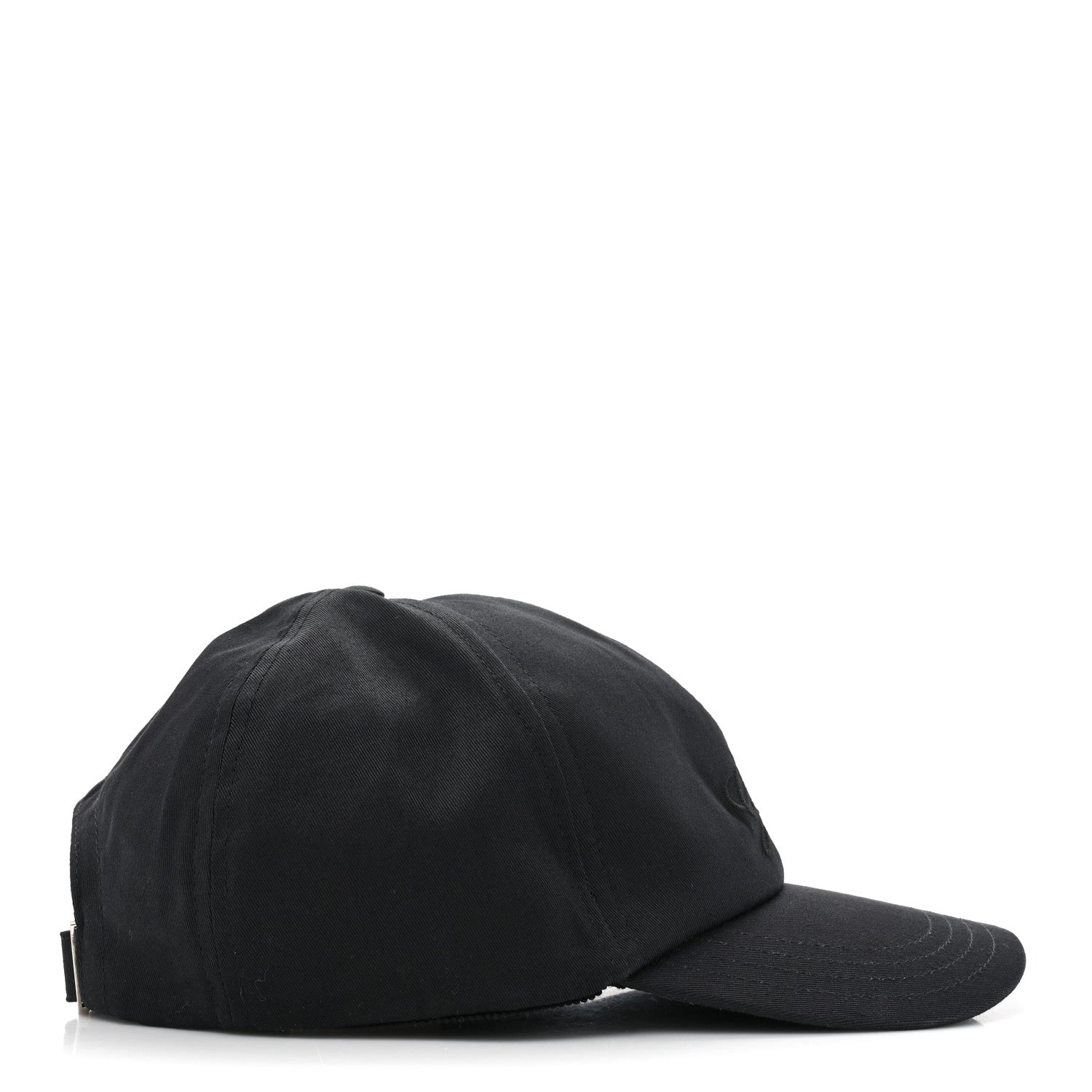 Gucci Canvas Embroidered Logo Baseball Hat XXL Black 4 of 9