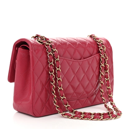 Chanel Caviar Quilted Medium Double Flap Dark Pink 3 of 10