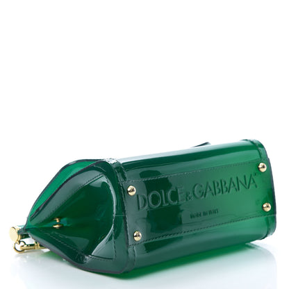 Dolce & Gabbana Rubber Semi Transparent Small Miss Sicily Satchel Verde 4 of 10