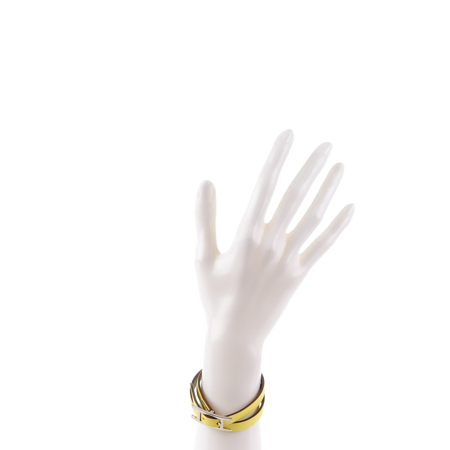 Hermes Swift Behapi Double Tour Reversible Bracelet Small Soufre Etain 2 of 6