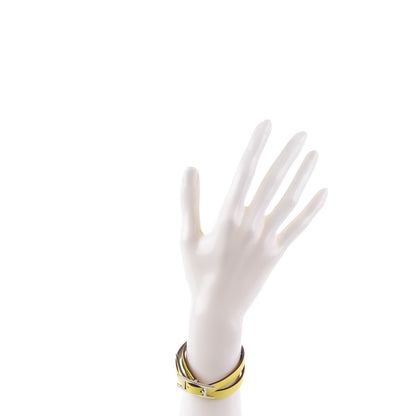 Hermes Swift Behapi Double Tour Reversible Bracelet Small Soufre Etain 2 of 6