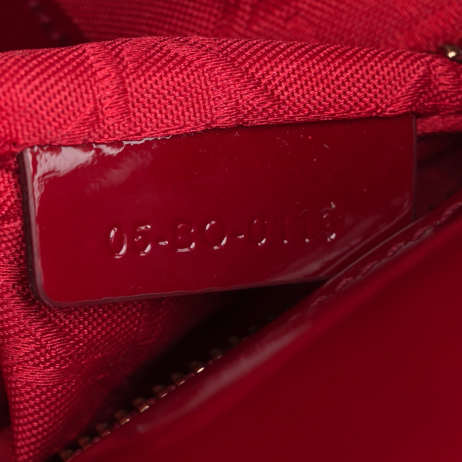 Christian Dior Patent Cannage Mini Lady Dior Red 7 of 11