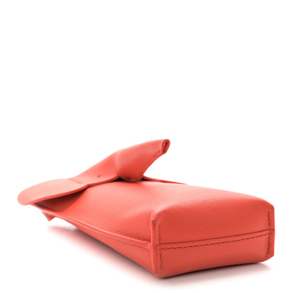 Loewe Calfskin Elephant Pouch Crossbody Bag Vermillion 4 of 10