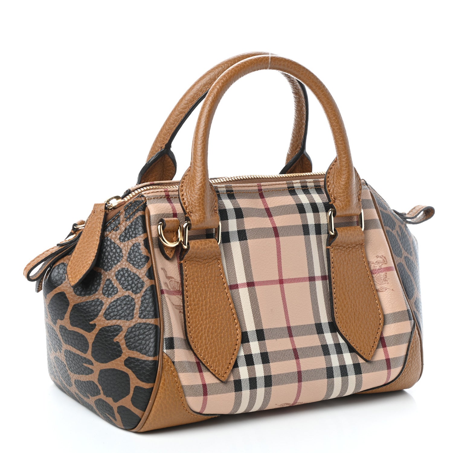 Burberry Haymarket Check Animal Print Small Blaze Satchel 3 of 9