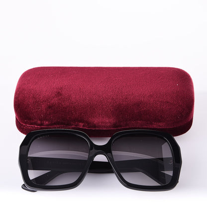 Gucci Acetate Square Frame GG 0096S Sunglasses Black 8 of 8