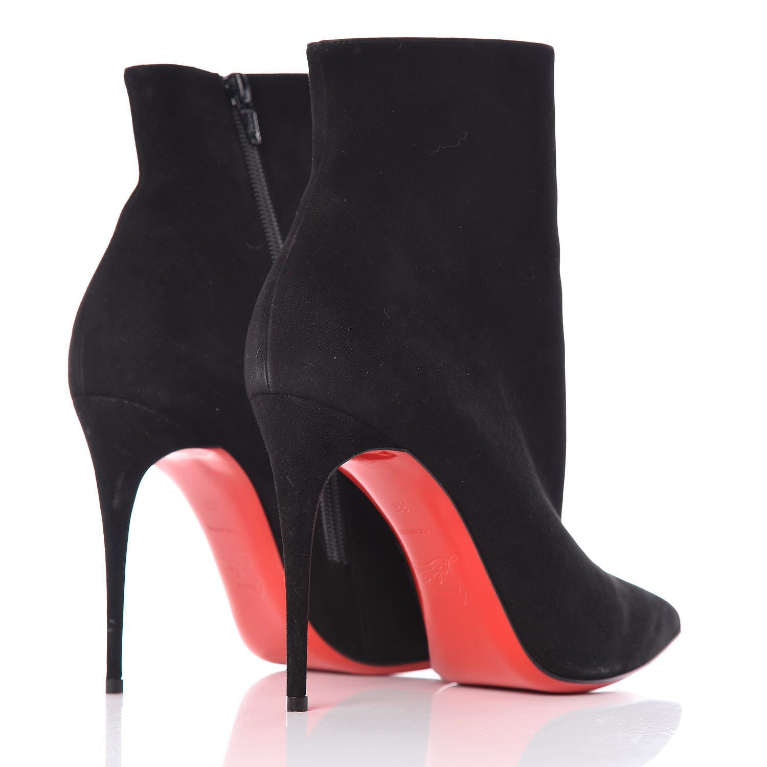 Christian Louboutin Suede So Kate Booty 100 Ankle Boots 38 Black 4 of 11